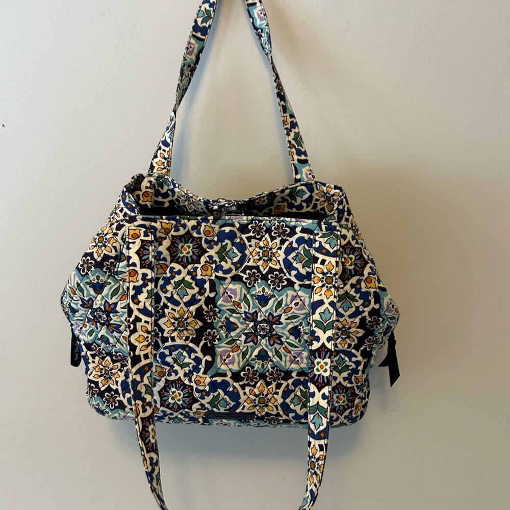 Vera Bradley Blue and Yellow Patterned Tote